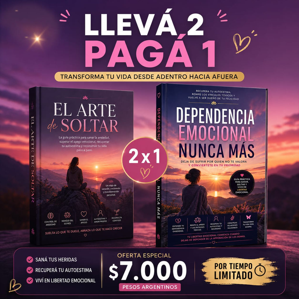 Pack 2x1 — El Arte de Soltar + Dependencia Emocional Nunca Más